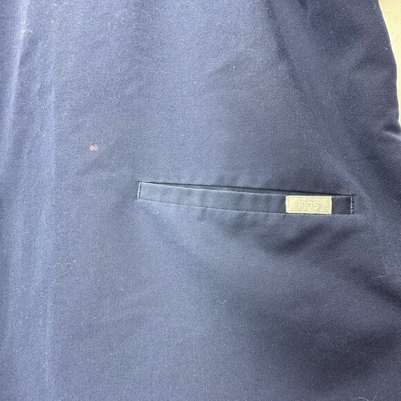 FIGS Technical Collection Scrub Top Navy Blue Unisex Size XL - Picture 3 of 6